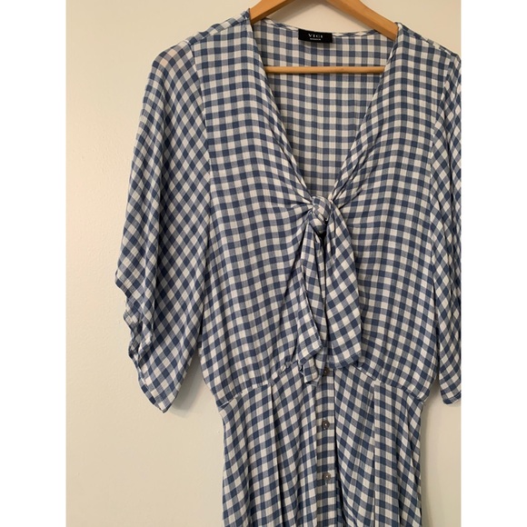 Blue and white midi dress - Picture 3 of 6